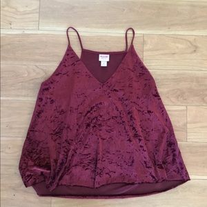 Target Red velvet top